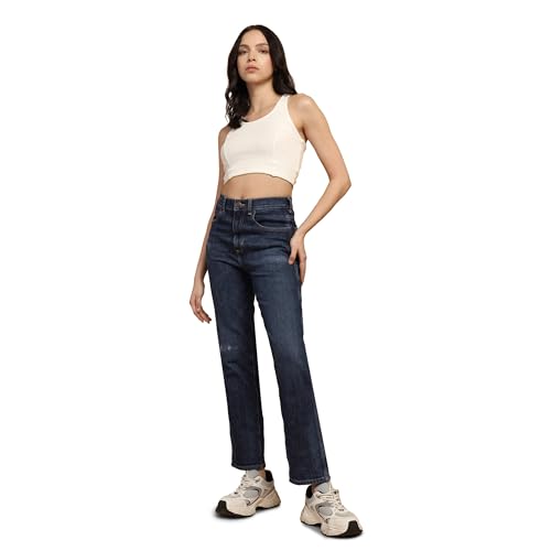 Image of Wrangler Women's Straight Fit High-Rise Jeans