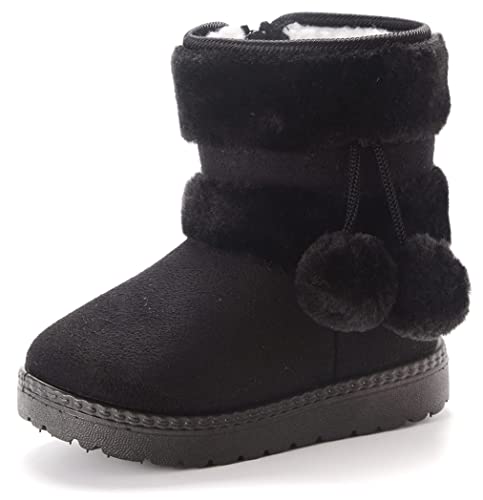 Kinder Wärme Gefütterte Schneestiefel Mädchen Winterschuhe Baby rutschfest Stiefel Kleinkindschuhe Weichsohlen Schlupfstiefel 20-35 Cover