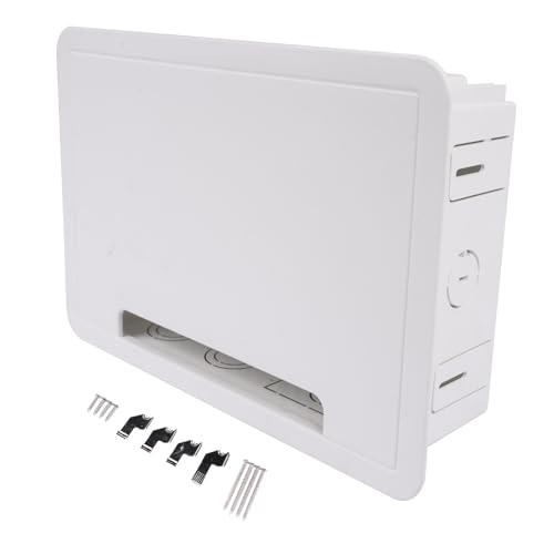 Getanye in Wall Cable Management Kit 9\" in-Wall TV Media Box Recessed TV Outlet & Network Enclosure - Replacement for Working with Roku, Apple TV, Fire TV Stick - Thumbnail 6