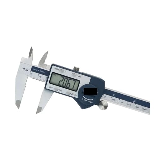 デジタルノギス測定ツールマイクロメーター6インチ/ 150 mmステンレススチールノギス特大LCDスクリーン付き(0-300mm preset value)