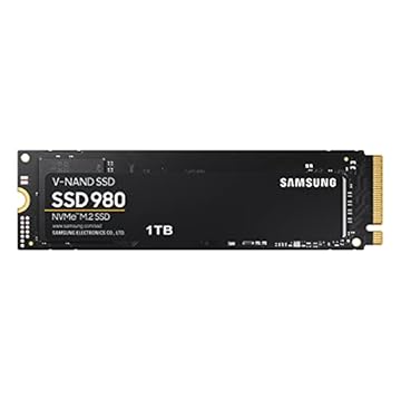 SAMSUNG 980 SSD 1TB PCle 3.0x4, NVMe M.2 2280, unidade de estado sólido interna, armazenamento para PC, laptops, jogos e mais, tecnologia HMB, Turbowrite inteligente, velocidades de até 3.500 MB/s,