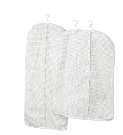 SKUBB Stuk Clothes cover, set of 3, white/grey