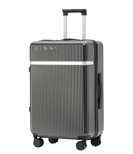 Luggage Travel Gear Lightweight ABS Hardshell Double Spinner 8 Wheels Suitcase with TSA Lock Travel Luggage(A,24in)