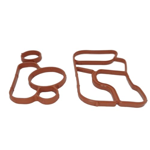 Image of Engine Oil Cooler Gasket Kit Replacement for Audi A4 Q5 Oil Filter Housing Gasket 06J117070C 06J115441A
