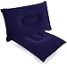 ROVOZAR Lot de 2 Coussins Gonflable de Camping Oreiller Gonflable pour Les Voyages, Le Bureau, Les Excursions 42x29 cm Bleu CQ02-2