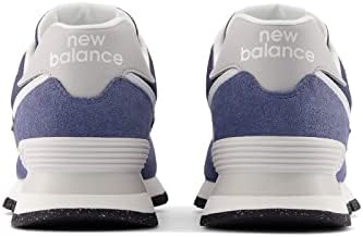 New Balance Classics 574D Rugged Sneakers for Men - Low Top Silhouette and Breathable Textile Lining Navy/White 8 D - Medium | Image 4