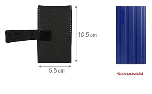 Image of Saco External Hard Disk Protector Shock Resistant Travel Carrying case Pouch Cover for Samsung T7 Shield 1TB / 2TB / 4TB Portable SSD - Black