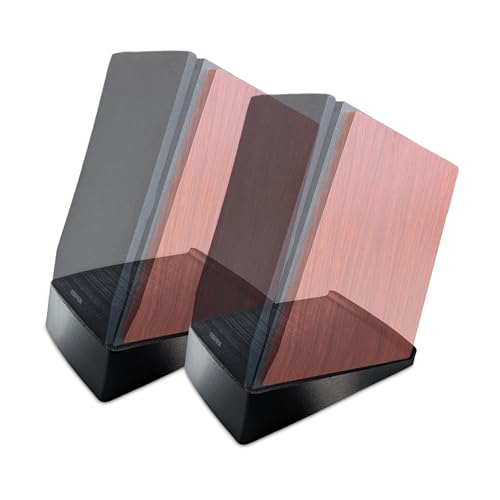 USA Made Tilted Desktop Speaker Stand Pair – Enhanced Sound