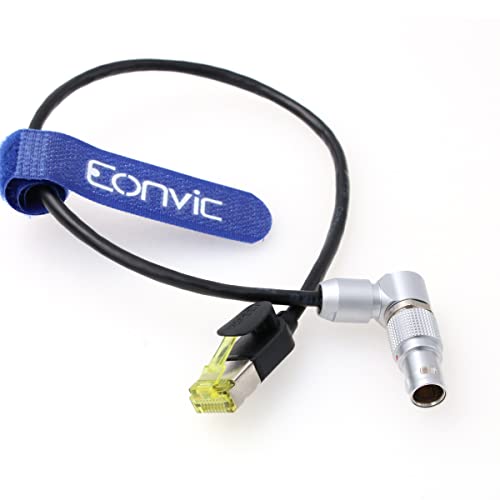 Eonvic Teradek COLR Data Cable Rotatable 10 Pin Male Right Angle to RJ45 Cat7 Ethernet Cable for ARRI Alexa Mini Camera - Image 4