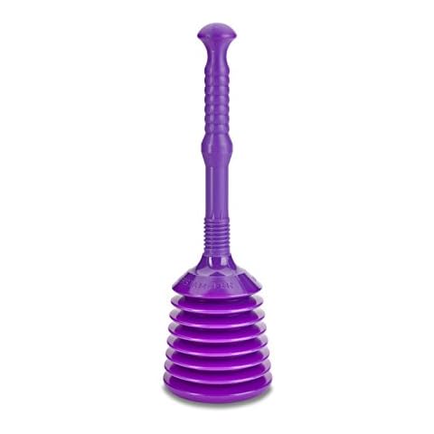 Plunger - Fix Blocked Drains and Sinks with our Big Master Plunger - (Purple) by Turboproducts Cover