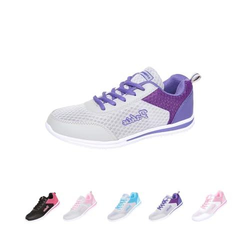 Womens Orthopedic Bowling Shoes Slip On Breathable Mesh Tennis Shoes Orthopedic Breathable Lightweight Sneakers Comfortable