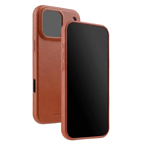 Étui iPhone 17 Pro Max cuir marron vintage coque mince antichoc MagSafe