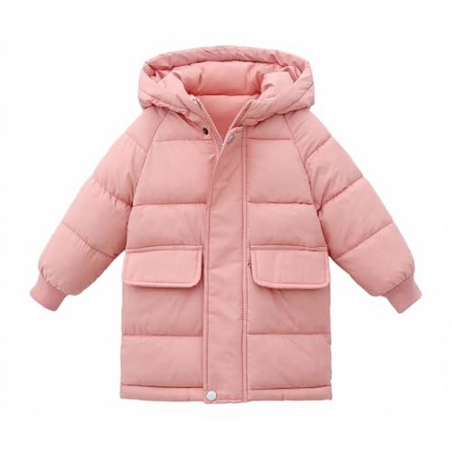 BFAFEN Girls Fashion Tops Boys Girls Winter Coat Teens Heavyweight Puffer Jacket with Hood Warm Quilted Long Jacket for School Hiking 2-12 Years