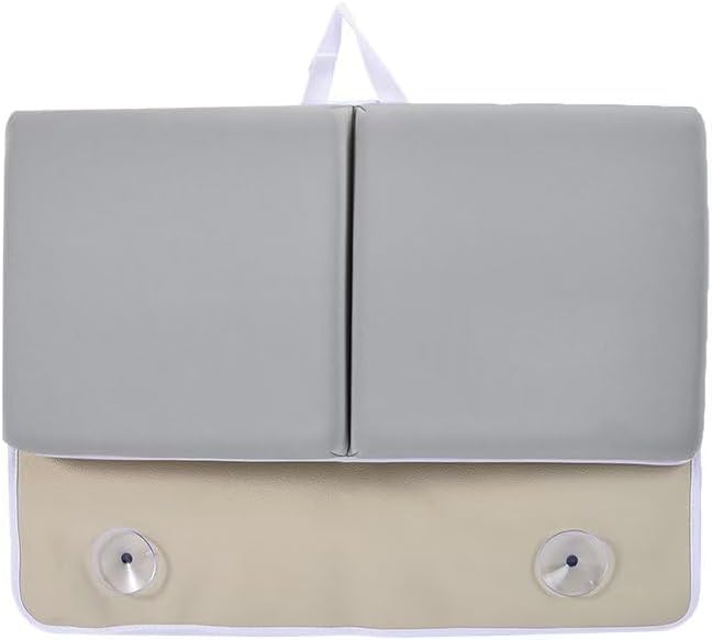 Miniatura 9 de Cómodo juego de rodilleras y coderas para el baño del bebé, almohadilla de espuma suave para bañar al bebé con bolsillo para juguetes, alfombrilla