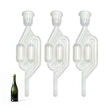 Fermentationstube mit Gärverschluss, HASLED Bubbler für Bier-, Wein- und Sauerkrautfermentation, Airlock für die sekundäre Fermentation von Fruchtsäften, unverzichtbares Zubehör für Hobbybrauer