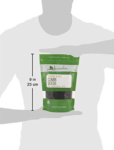 Kevala Organic Raw Black Cumin Seeds (Nigella Sativa) 1 Lb #TOP5