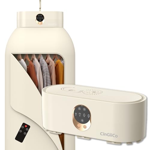 CinGiiCo Portable Clothes Dryer, Clothes Dryer hold 9-12 Items, With
