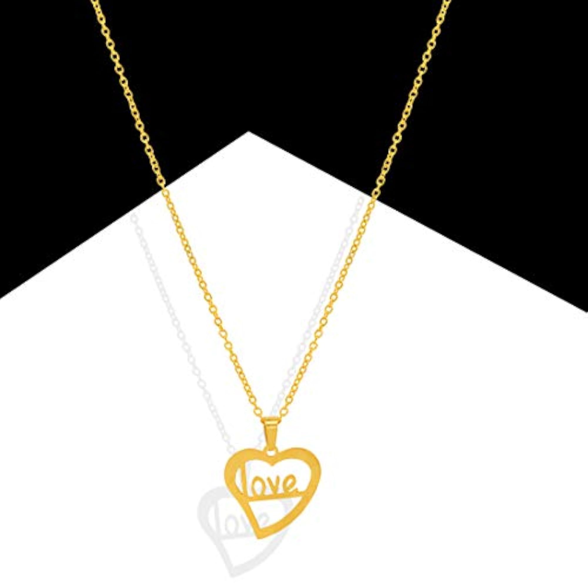I Love You Heart Pendant Chain Earrings, Romantic Gift