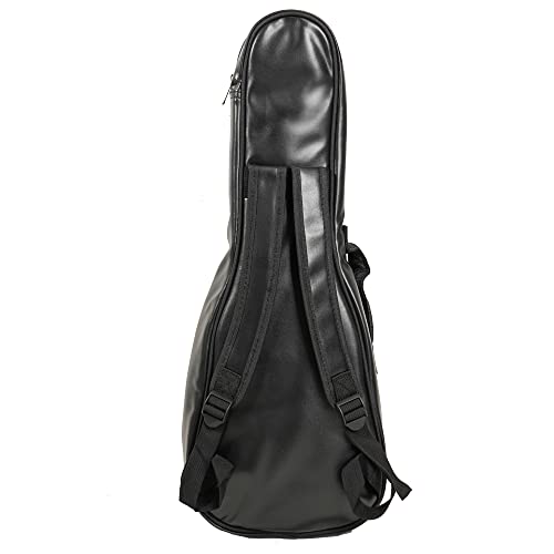 Image of Kadence UK-LBAG-BLK Jamming Series Concert Ukulele Bag | Padded Soft Gig Bag | Front Accessory Pocket | for Concert Ukulele | Black