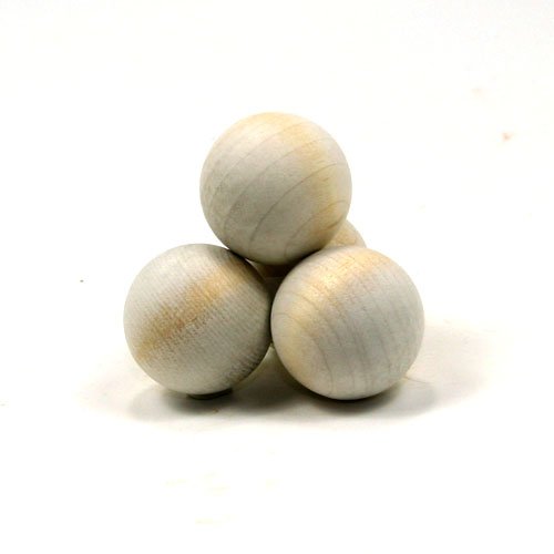 Mylittlewoodshop - Pkg of 6 - Ball - 5/8 inches in Diameter 16mm Unfinished Wood(WW-RB0625-6)