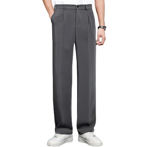 Denimblack Pants for Men Women, Super Stretch Ice Silk Comfort Everyday Pants, Slim Fit Lightweight Straight