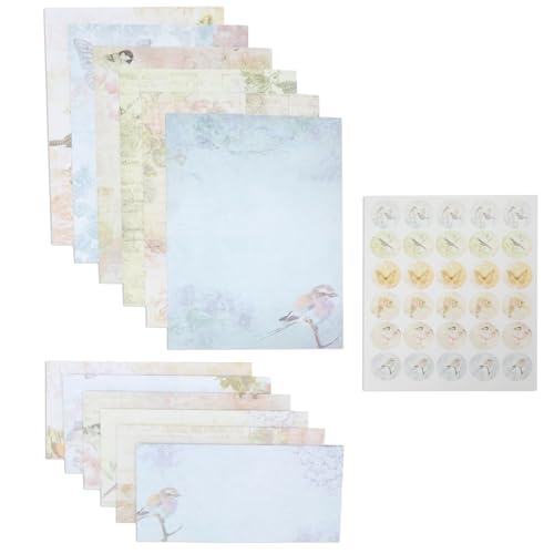 Paper Junkie Vintage Floral Letter Paper...