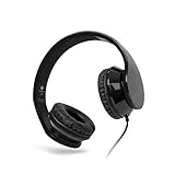 Eonon Active Noise Cancelling Headphones Wired, Over Ear with Mic, Sound Cancelling Headphones Foldable Lightweight for C1100A/ L0318/ L0299A/C0318 Car DVD Player -A0136B（Black）