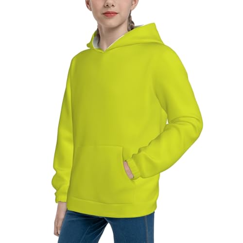 Yellow Kid Hoodies Boys Sweatshirts Girls Pullover with Pocket2