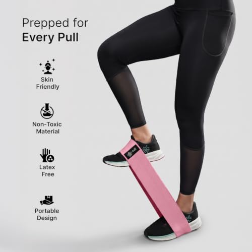 Image of Cult Hip Resistance Band, Anti-Slip Cotton Exercise Band, Light Resistance (14-25 lbs) for Glute Activation, Lower Body Workouts, Home Gym & Fitness