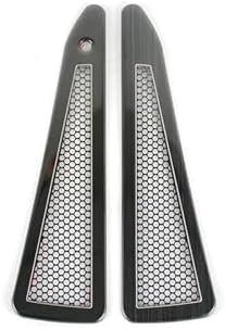 Car Accessories Compatible with A3 8Y 2021 Front Door Audio Speaker Decoration Cover Stickers Trim LHD Stainless Steel Interior Decoration(Black)