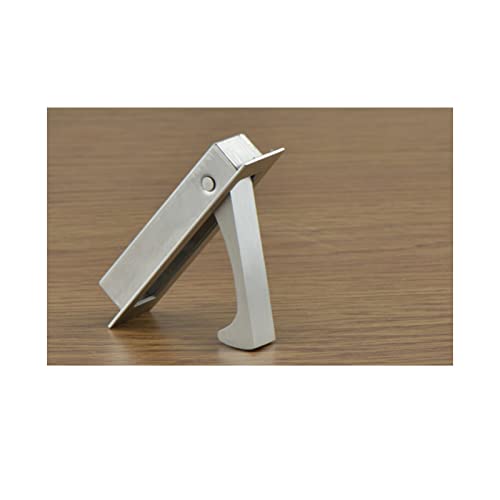 Mango para puerta corrediza Dontay 5 unidades, acero inoxidable 304 profesional, acabado satinado, montaje empotrado para puerta corrediza de bolsillo miniatura 5