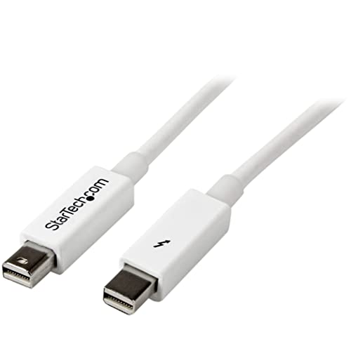 StarTech.com 2m ホワイトThunderbolt ケーブル サンダーボルト (オス)-サンダーボルト (オス)  TBOLTMM2MW