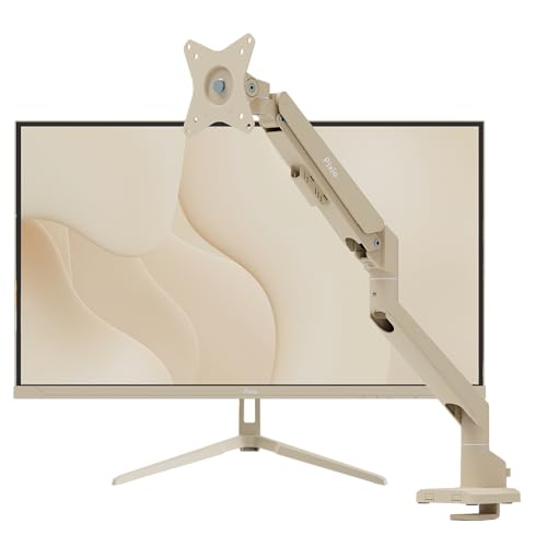 Image of Pixio PX278 Wave Beige 27 inch 180Hz Refresh Rate FHD 1440p Resolution Fast IPS Panel 1ms GTG Response Time Gaming Monitor and PS1S Wave Beige Single Monitor Arm - Fits up to 32 inches and 19.8lbs