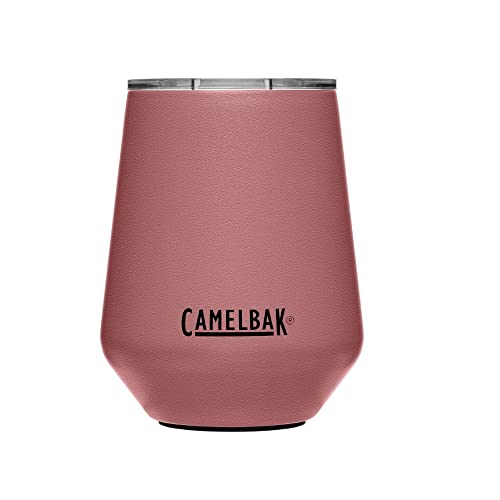 Camelbak Horizon 12 Oz Wine Tumbler - Insulated Stainless Steel - Tri-Mode Lid - Terracotta Rose, Horizon Wine Tumbler #TOP1