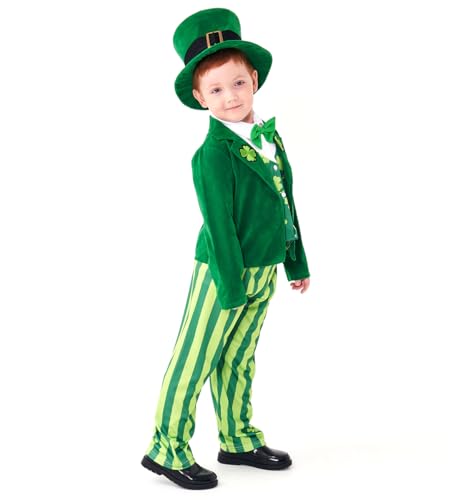 Disfraz Leprechaun Verde para Niños Día de San Patricio miniatura 7