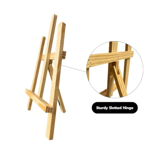 Image of Grandink 15 Inch Wooden H-Frame Tabletop Easel Stand (Pack of 1)