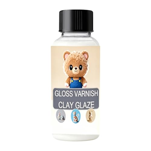 Clay Glaze Secado Al Aire - Pintura Para Cerámica Con Acabado Brillante | Abrillantador De Superficies Con Barniz De Arcilla | 50ml 100ml Cerámica Madera Resina Arte Artesanía Hornear Tela Exterior Ma
