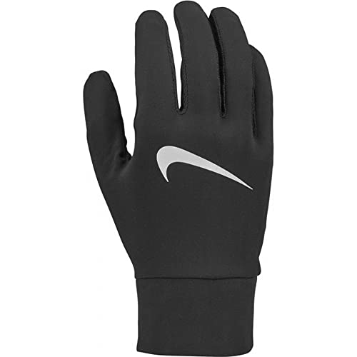 Nike Herren Mens Lightweight Tech Running Gloves 082 Handschuhe, Black/Silver, S