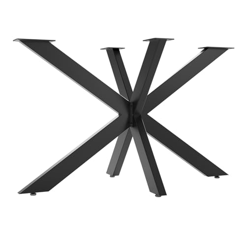SOTECH Estructura de Mesa Spider/Patas de Mesa de Acero Resistente en Negro/Fácil Montaje/Caminos de Mesa para proyectos de Bricolaje 710 x 1200 x 680 mm