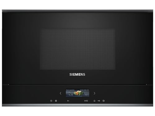 Siemens BF722R1B1 iQ700 Four à micro-ondes encastrable cookControl7 - Programmes automatiques, humidClean Plus - Nettoyage intérieur - CookControl Plus -...