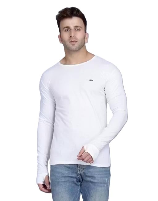 Tees Collection Slim Fit Long Sleeve Cotton Blend T Shirt for Men-picture-54