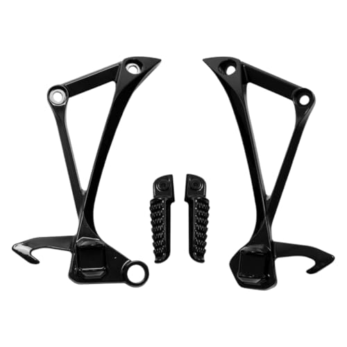 Soporte de reposapiés de motocicleta ZX10R en aluminio fundido de alta resistencia negro mate