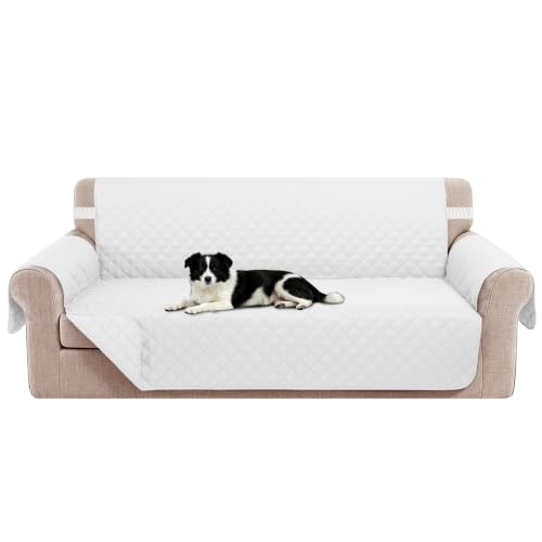 Luxshare Home Oversized Sofa Cover for 3 Cushion, White