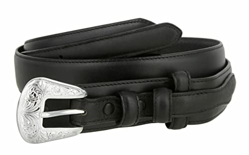 Image of Belts.com Western Buckle Belt Oil Tanned Genuine Leather Ranger Belt 1-3 /8 inch(35mm) Taper to 3 /4 inch(19mm) Wide-Multiple choices
