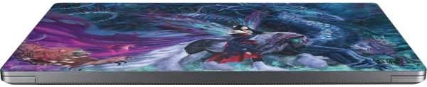 Skinit Laptop Decal Skin Compatible with Universal Laptop 14in (11.4 x 8.2in) - Tate and Co. Ride of The Yokai Fairy and Dragon Design