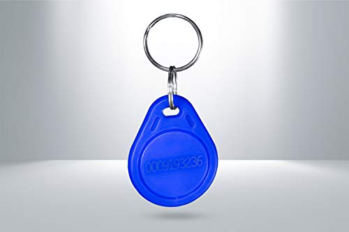 Image of Team Office 125 kHz Proximity RFID Keyfobs - Contactless RFID Keychain Tags for Time Attendance & Access Control (Pk of 10)