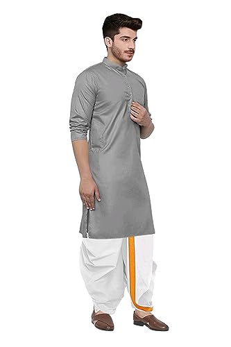Image of Trustous Kurta Dhoti set for Mens (mahraj dhoti with kurta plain and classis look)