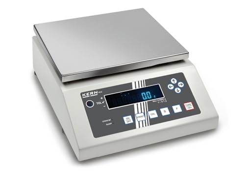 KERN Balanza de precisión [Kern PES 6200 – 2 m] resistente de laboratorio y la industria de balanza de precisión, con escaneado aprobación [M], rango de pesaje [Max]: 6200 g