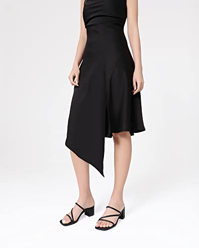 Image of Shoe'N Tale Strappy Heels For Women Low Chunky Block Heel Heeled Sandals Square Open Toe Slip On Slides Mules