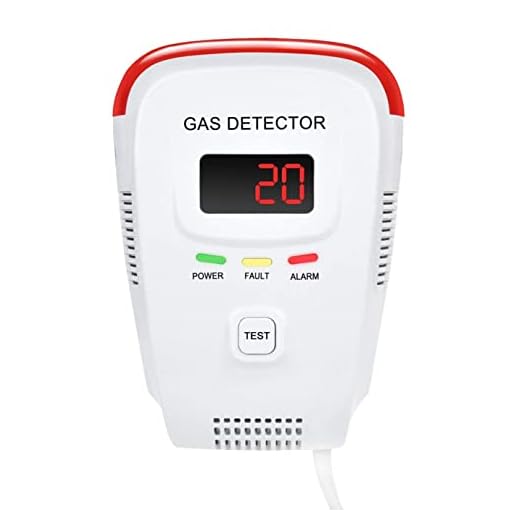 Propane/Natural Gas Detector, Home Gas Leak Alarm, Tester, Sensor, Sniffer; Monitor Combustible Explosive Gas Level: Methane, Butane, LPG, LNG; Voice/Light Warning & LED Display; eBook